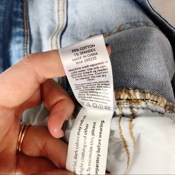 PacSun Button Up Light Wash Jean Mini Skirt - Picture 8 of 9